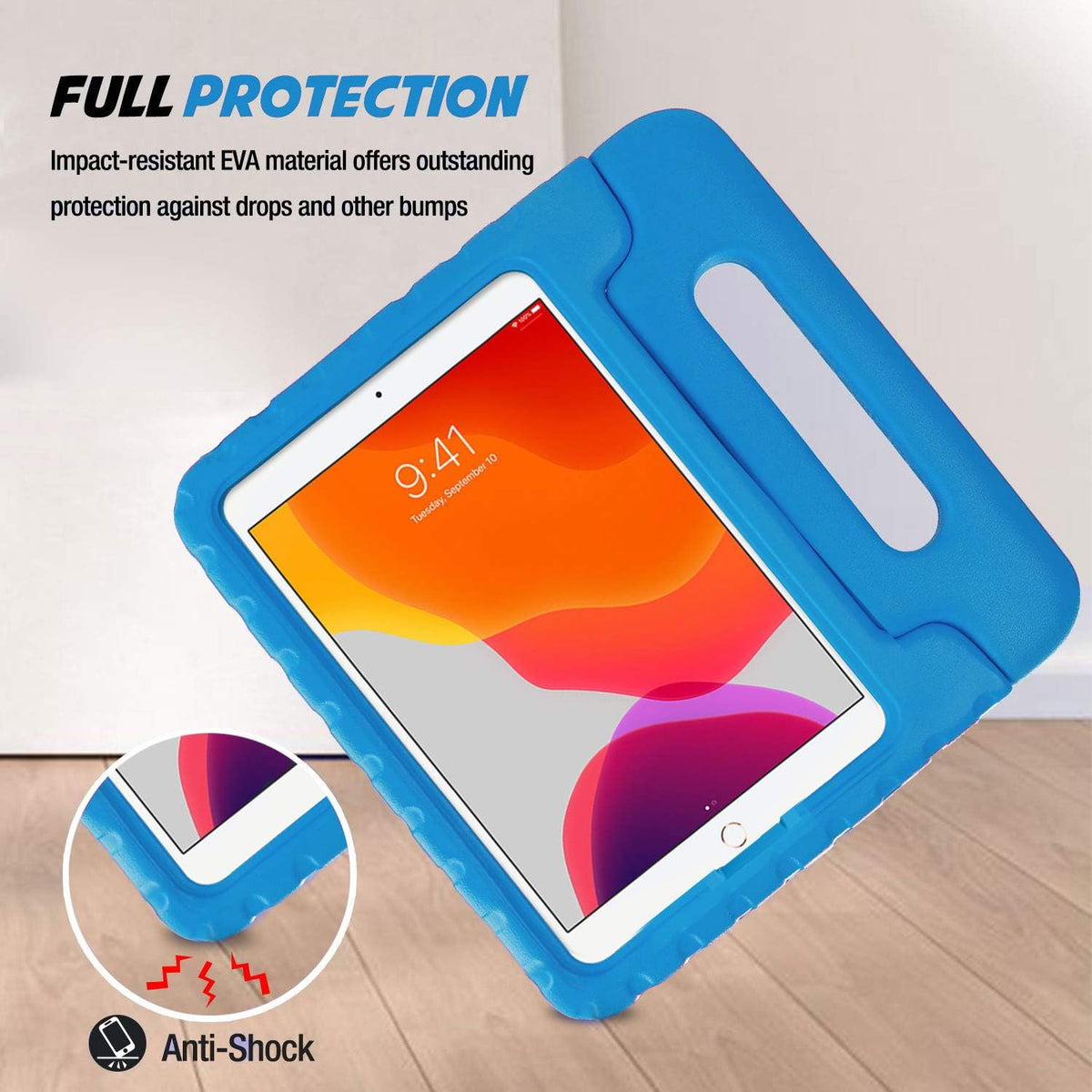 Kids Case for Ipad 10.2" 9Th/8Th/7Th Gen 2021/2020/2019-Blue
